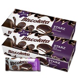 Biscolata Starz Tea Biscuit Cookies with Dark Chocolate - Pack of 12
