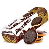 Biscolata Pia Cookies with Chocolate  4 Pack Dark Chocolate Soft Baked Cookies Snacks