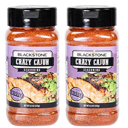  Blackstone Ultimate Barbecue Spices, Gourmet Flavor Seasoning Bundle (2 Pack), Use for Grilling, Cooking, Smoking - Meat Rub, Dry Marinade, Rib Rub (Crazy Cajun, 8.3 Ounce)