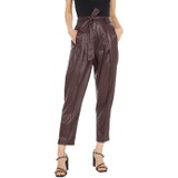 Blank NYC Faux Leather Trousers with Self Belt