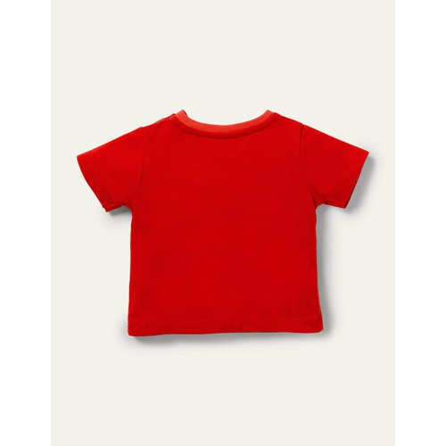 보덴 Boden Applique Jersey T-shirt - Strawberry Sloths