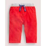 Boden Jersey-lined Cord Pants - Fire Red