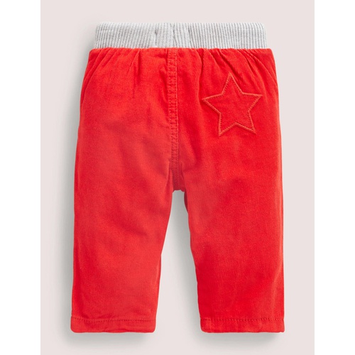 보덴 Boden Jersey-lined Cord Pants - Fire Red