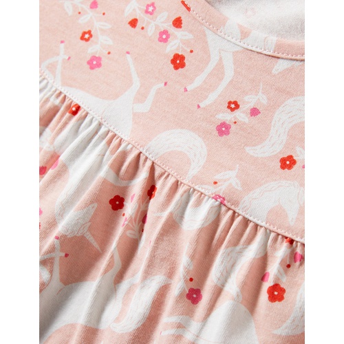 보덴 Boden Printed Nightgown - Boto Pink Unicorn Floral