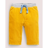 Boden Jersey-lined Cord Pants - Honeycomb Yellow