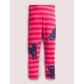 Boden Pink Stripe Cat Print Halloween Leggings - Tickled Pink Cats