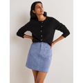 Boden Corduroy Mini Skirt - Mid Blue