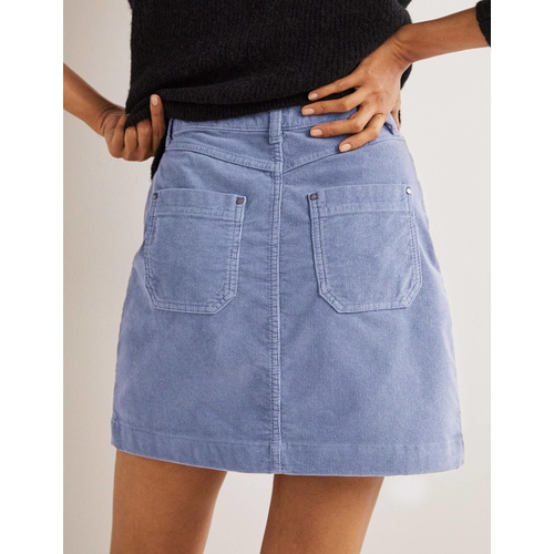 보덴 Boden Corduroy Mini Skirt - Mid Blue