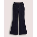 Boden High Waist Smart Flare Jeans - Indigo