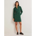 Boden Zip Front Jersey Shift Dress - Hunter Green