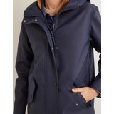 Boden Waterproof Longline Raincoat - Navy