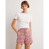 Boden Cotton Pajama Shorts - Milkshake, Paradise Garden
