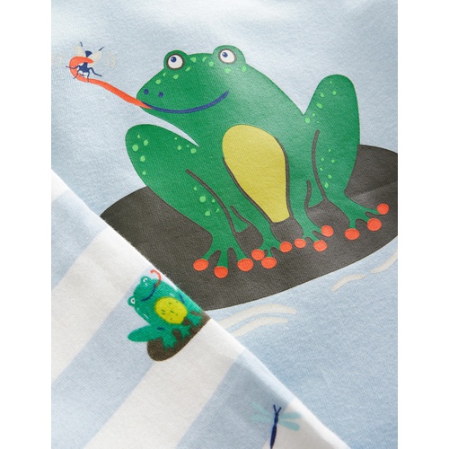 보덴 Boden Snug Twin Pack Long Pajamas - Surf Frog
