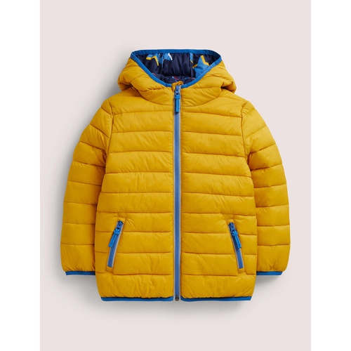 보덴 Boden Cosy Pack-away Padded Jacket - Honeycomb Yellow