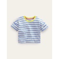 Boden Relaxed T-shirt - Penzance Blue/Neon Yellow