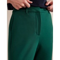 Boden Ponte Flare Trousers - Emerald Night