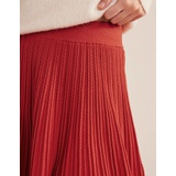 Boden Knitted Pointelle Skirt - Tomato