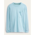 Boden Relaxed Long Sleeve T-shirt - Washed Blue