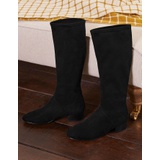 Boden Flat Stretch Boots - Black