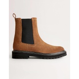 Boden Chunky Chelsea Boots - Gold Brown