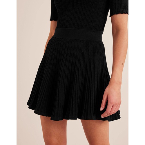 보덴 Boden Knitted Pointelle Skirt - Black