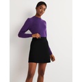 Boden Jersey A-Line Mini Skirt - Black