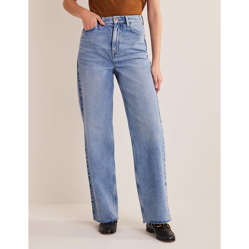 보덴 Boden High Rise Straight Jeans - Light Vintage