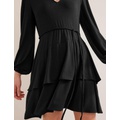 Boden Tiered Mini Jersey Dress - Black