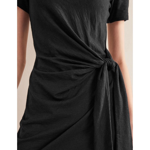 보덴 Boden Knot Front Jersey Dress - Black