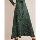 Boden Skirt Seam Detail Midi Dress - Broad Bean, Tropic Charm