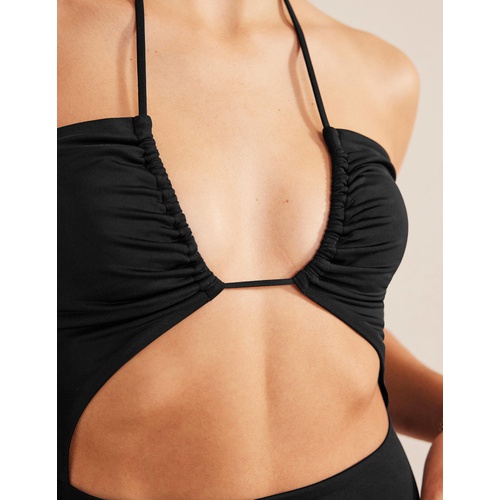 보덴 Boden Cutout String Swimsuit - Black