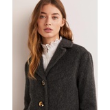 Boden Placement Stripe Coat - Charcoal