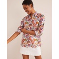 Boden New Linen Shirt - Multi, Paradise Paisley