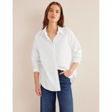 Boden Oversized Cotton Shirt - White