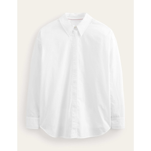 보덴 Boden Oversized Cotton Shirt - White