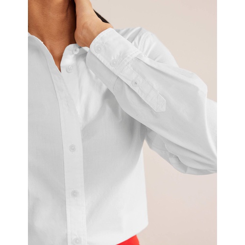 보덴 Boden New Relaxed Cotton Shirt - White