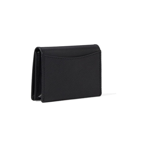  Bosca Saffiano Full Gusset Two-Pocket Card Case w/ ID