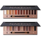 BoxDr 2Pcs Pro 12 Colors Naked Eyeshadow Makeup Palette - Shimmer Matte Pigmented Blendable Diamond Nude Natural Eye Shadow Pallet Kit with Brush(A+B)