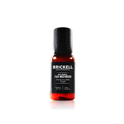  Brickell Men's Products Brickell Mens Daily Essential Face Moisturizer for Men, Natural and Organic Fast-Absorbing Face Lotion with Hyaluronic Acid, Green Tea, and Jojoba, 2 Ounce, Scented