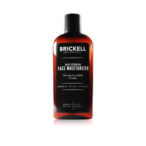  Brickell Men's Products Brickell Mens Daily Essential Face Moisturizer for Men, Natural and Organic Fast-Absorbing Face Lotion with Hyaluronic Acid, Green Tea, and Jojoba, 2 Ounce, Scented