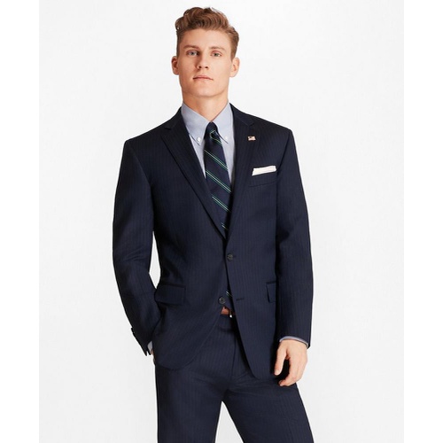 브룩스브라더스 Regent Fit Saxxon Wool Bead Stripe 1818 Suit