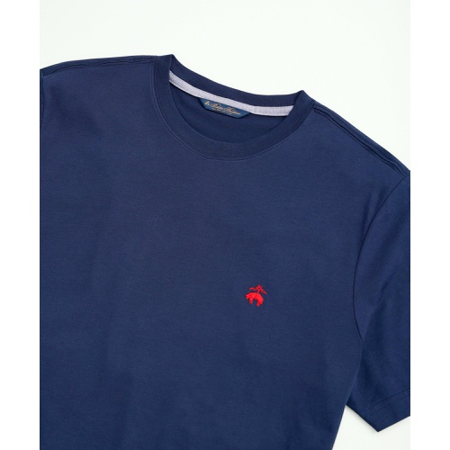 브룩스브라더스 Washed Supima Cotton Logo Crewneck T-Shirt