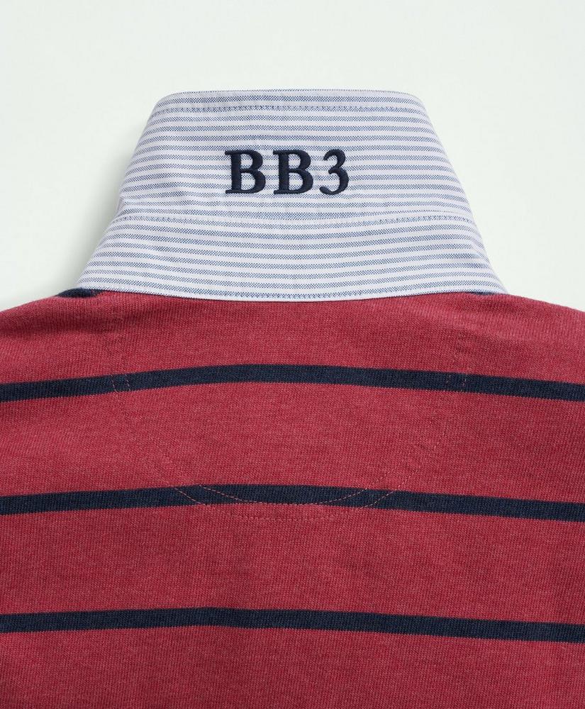 브룩스브라더스 Cotton BB#3 Stripe Rugby Shirt