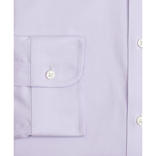 브룩스브라더스 Stretch Milano Slim-Fit Dress Shirt, Non-Iron Pinpoint Ainsley Collar