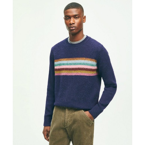 브룩스브라더스 Brushed Wool Chest Stripe Sweater