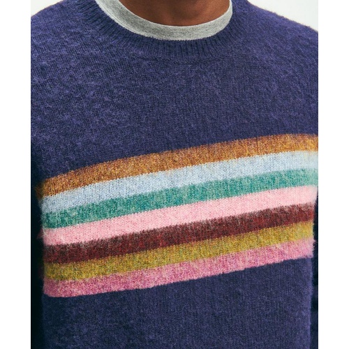 브룩스브라더스 Brushed Wool Chest Stripe Sweater