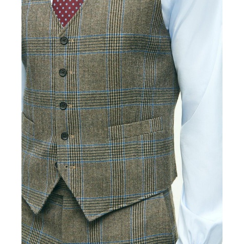 브룩스브라더스 Wool Twill Prince Of Wales Checked Suit Vest