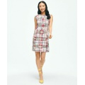 Madras Patchwork Shift Dress In Cotton