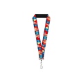 Buckle-Down Unisex-Adults Lanyard-10-The Little Mermaid Under The Sea Scenes, Multicolor, One-Size