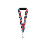 Buckle-Down Unisex-Adults Lanyard-10-The Little Mermaid Under The Sea Scenes, Multicolor, One-Size